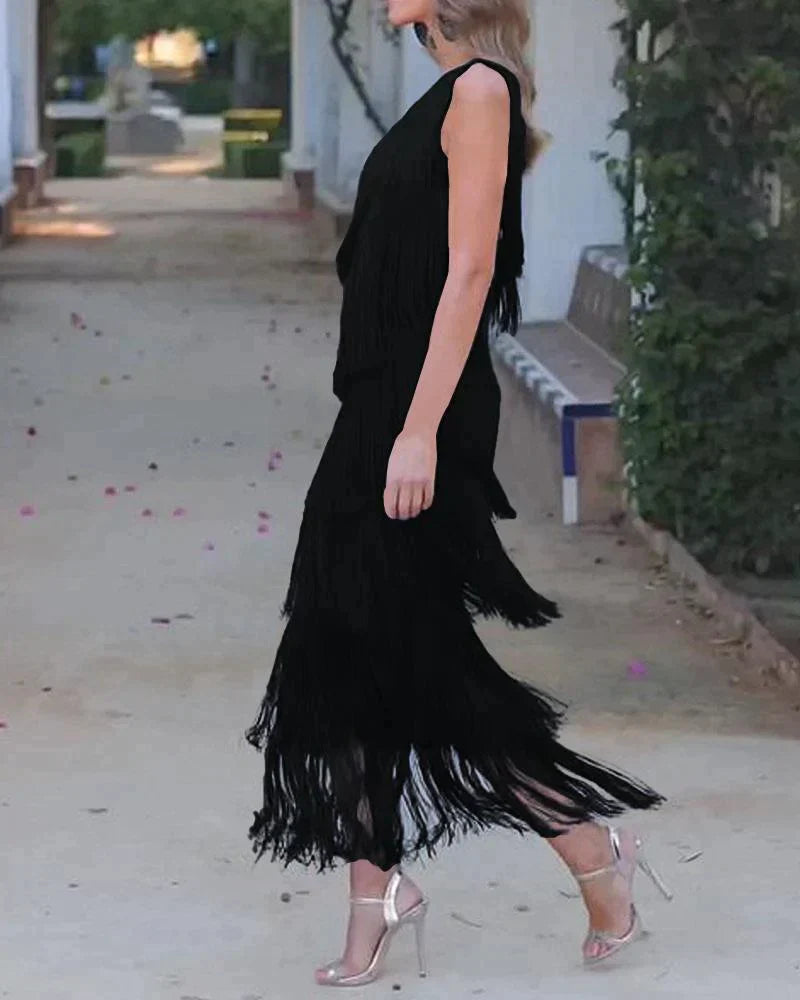 AMALFI | Vestido con flecos