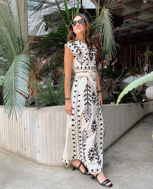 ARIA | Conjunto de dos piezas estampado
