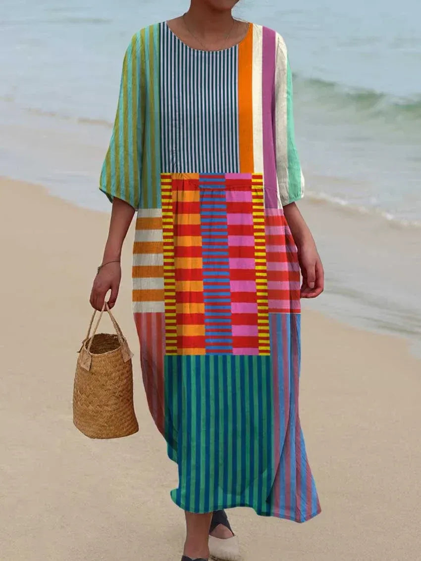 LIA | Vestido con Estampado Geométrico