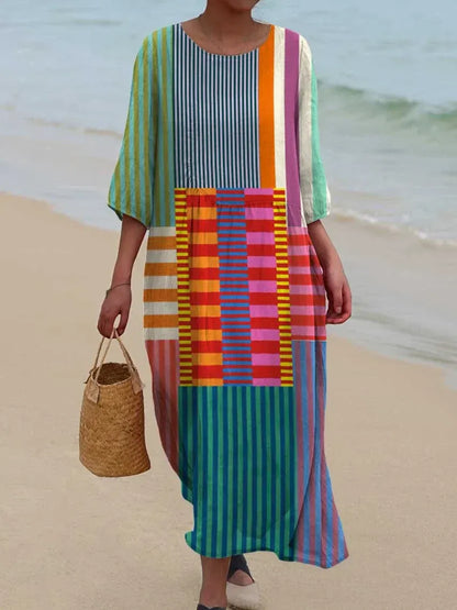 LIA | Vestido con Estampado Geométrico