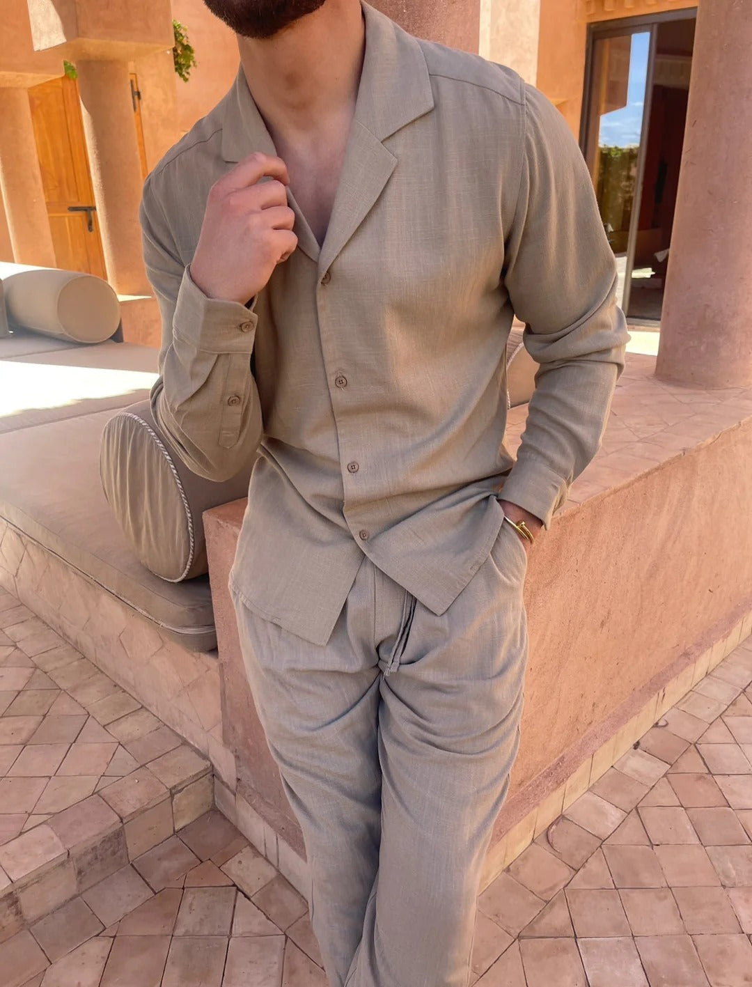 DÁMASO | Conjunto camisa y pantalón
