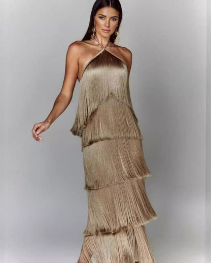 LEIRE | Vestido con borlas