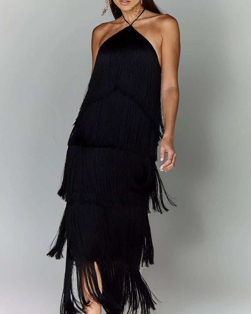 LEIRE | Vestido con borlas
