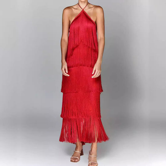 LEIRE | Vestido con borlas