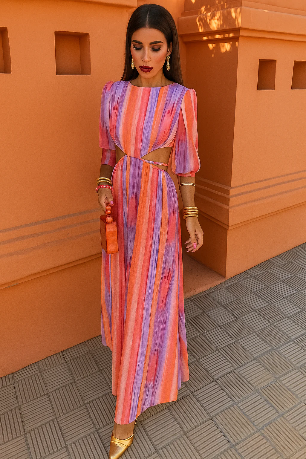 PALOMA | Vestido midi con aberturas