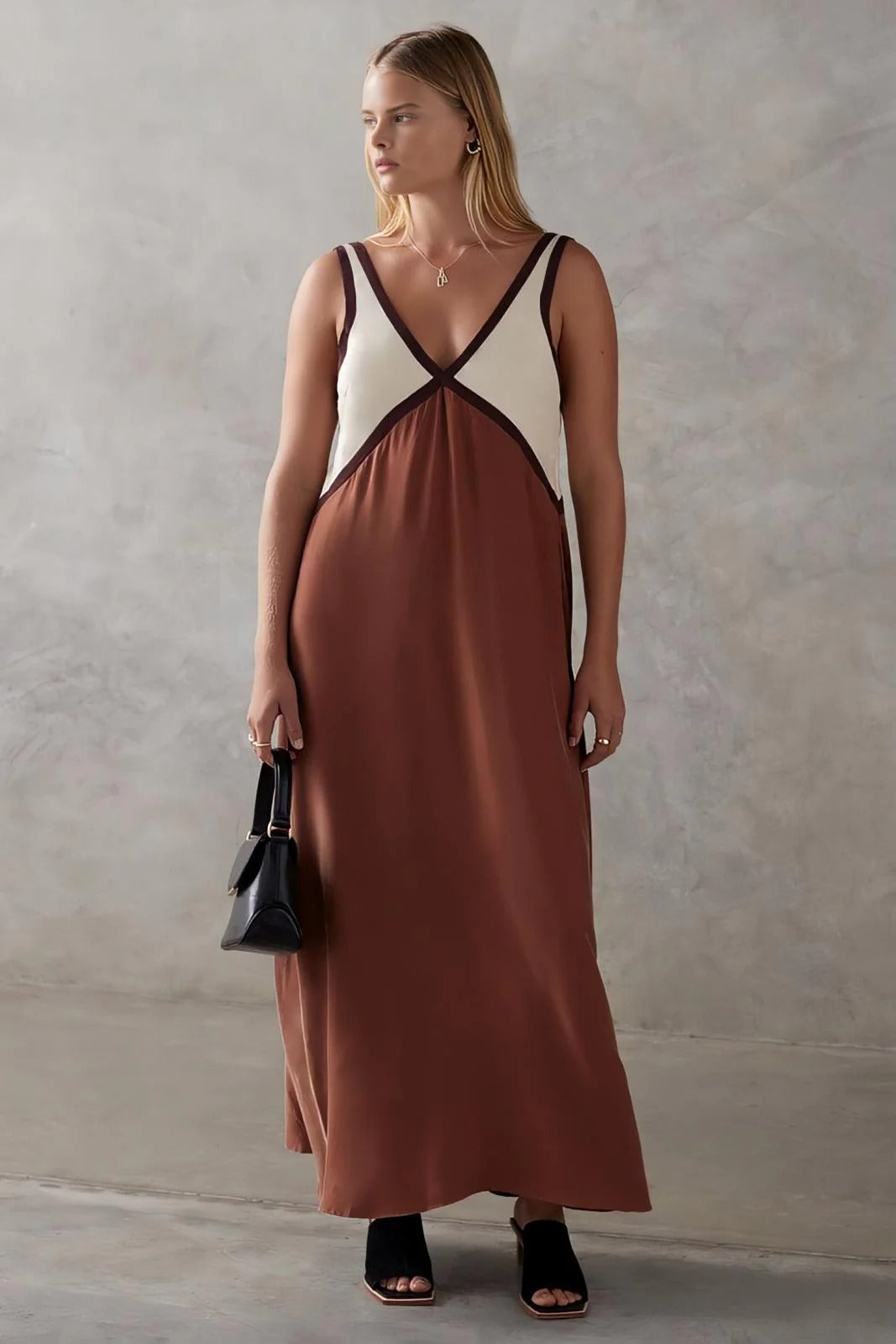 ELENA | Vestido midi sin mangas